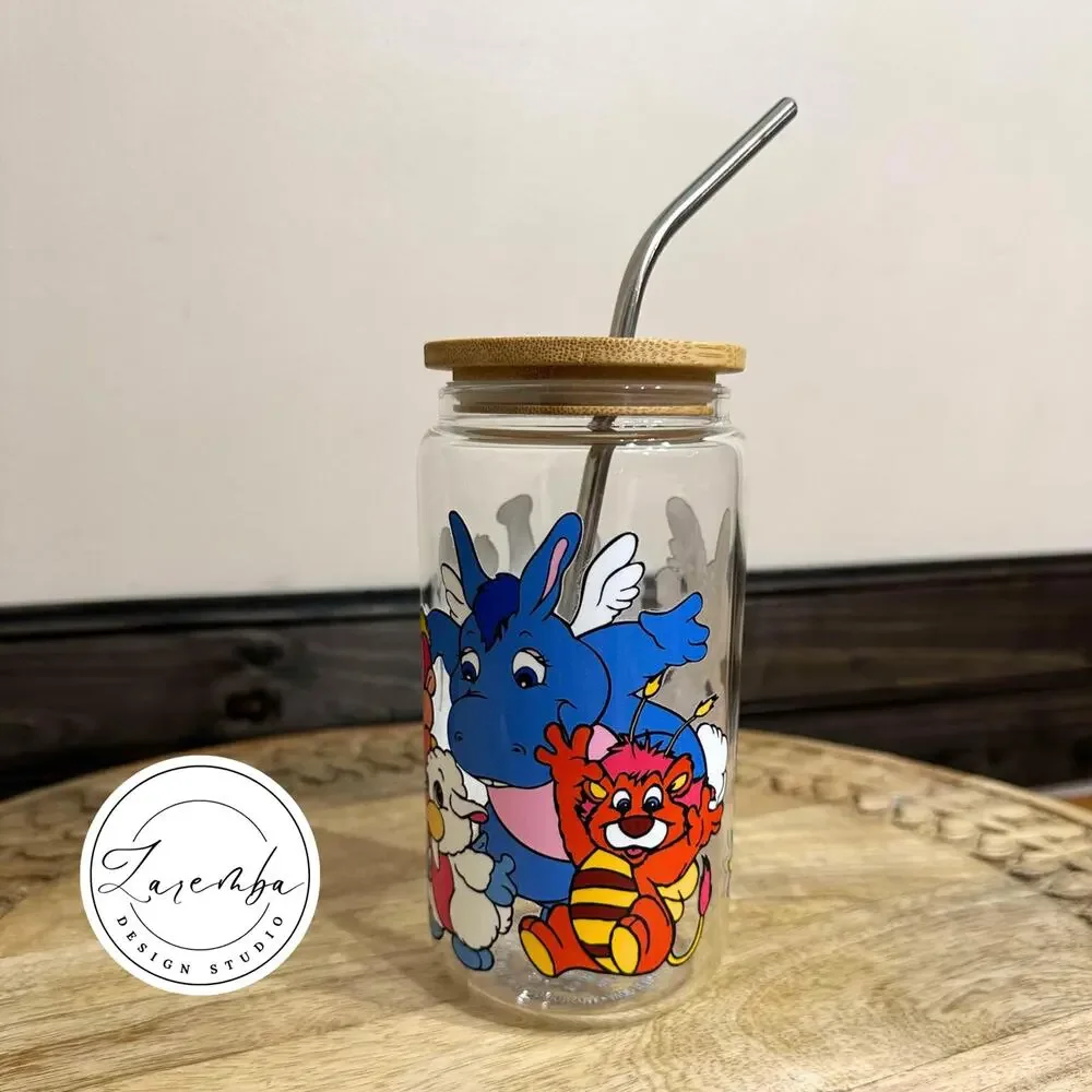 The Wuzzles Inspired Libbey Cup, 80s Nostalgia Glass, Bumblelion, Eleroo Coffee